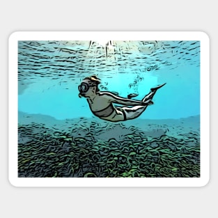 Snorkeling Sticker